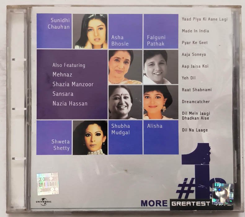 1st More Greatest Hits Hindi Audio cd