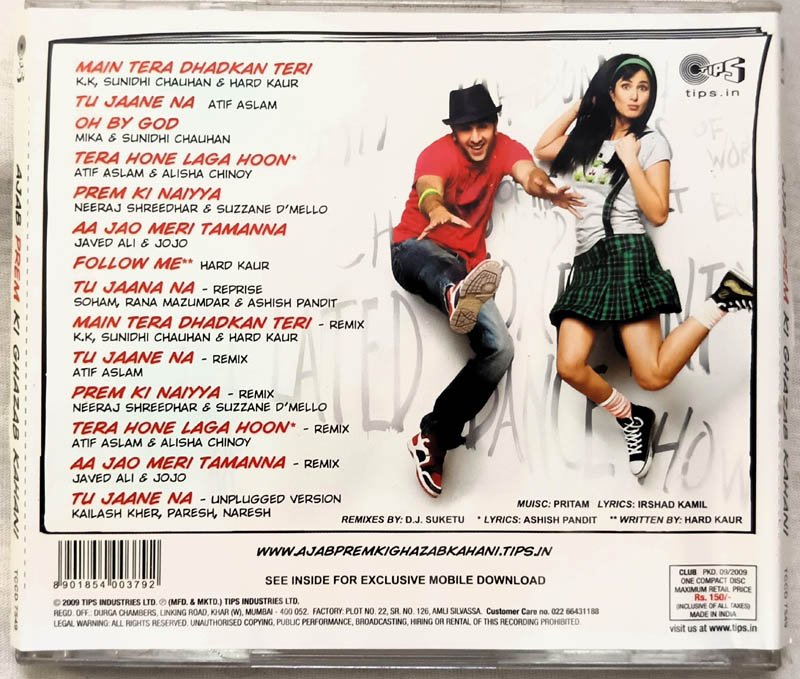 Ajab Prem Ki Ghazab Kahani Hindi Audio Cd By Pritam
