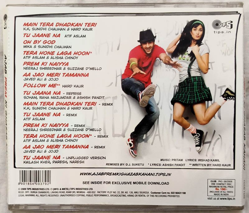 Ajab Prem Ki Ghazab Kahani Hindi Audio Cd By Pritam