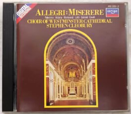 Allegri Miserere westminster Cathedral ChoirCleobury English Audio Cd