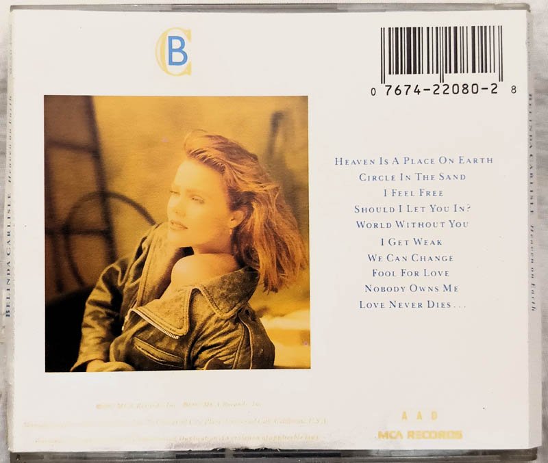Belinda Carlisle Heaven on earth Audio cd.