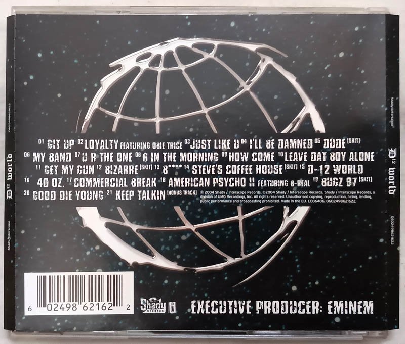 D12 World Audio cd.