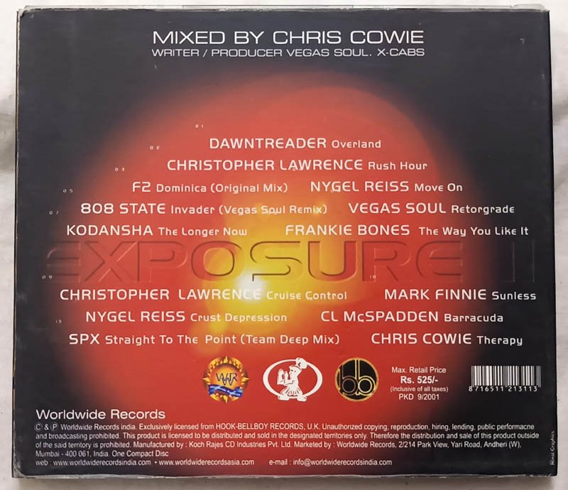Exposure II Mixed By Chris Cowie English Audio Cd