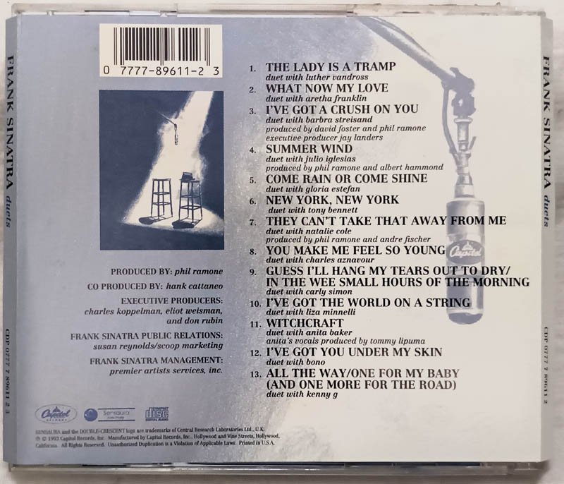 Frank Sinatra Duets Audio Cd