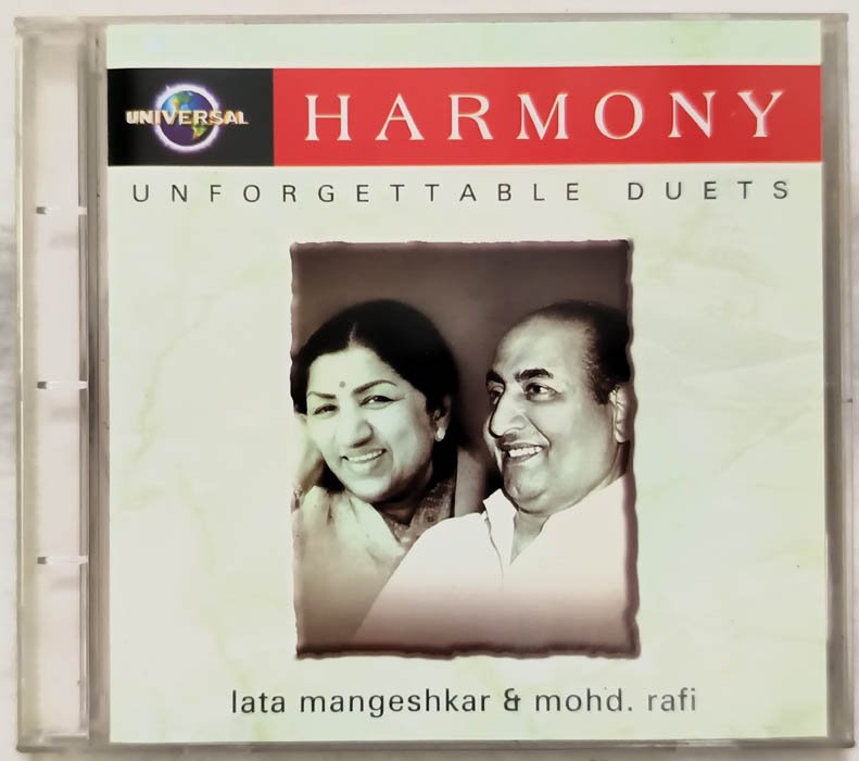 Harmony Unforgettable Duets Lata Mangeshkar & Mohd Rafi Audio cd