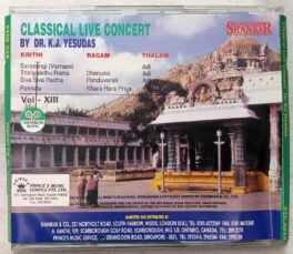 K J Yesudas Classical Live Concert Audio cd