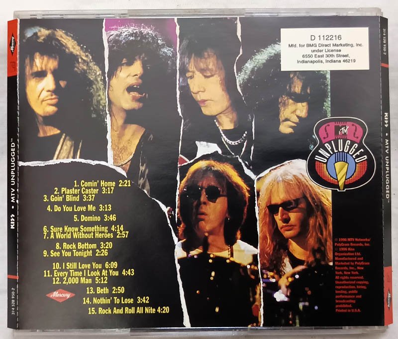 Kiss MTV Unplugged Audio cd.