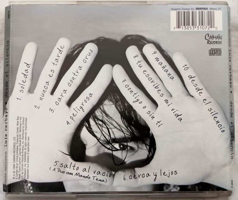 Luis Carbayo Desde el Silencio Audio cd.