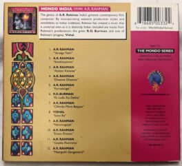 Mondo India Tamil Audio Cd By A R Rahman