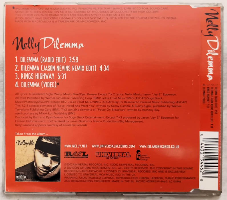 Nelly Dilemma English Audio Cd.