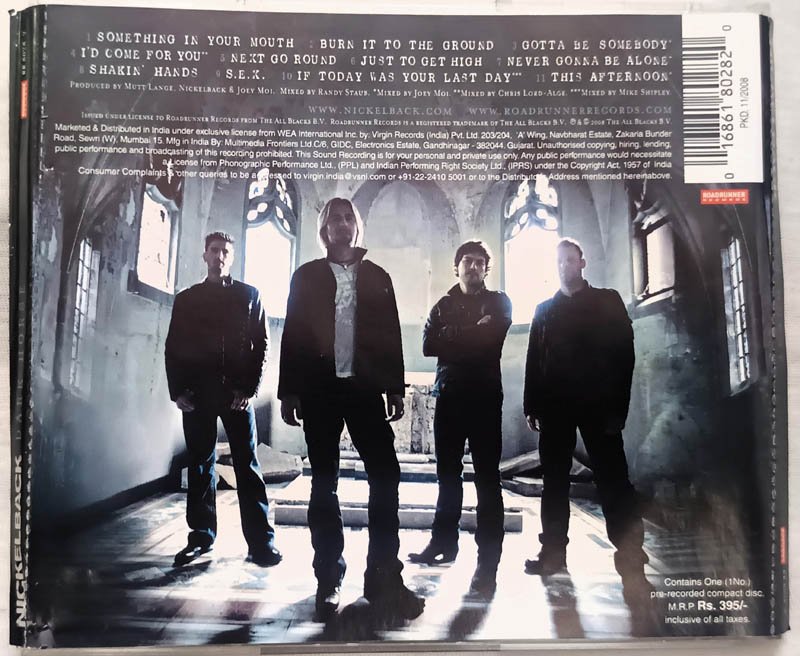 Nickelback Dark Horse Audio cd.