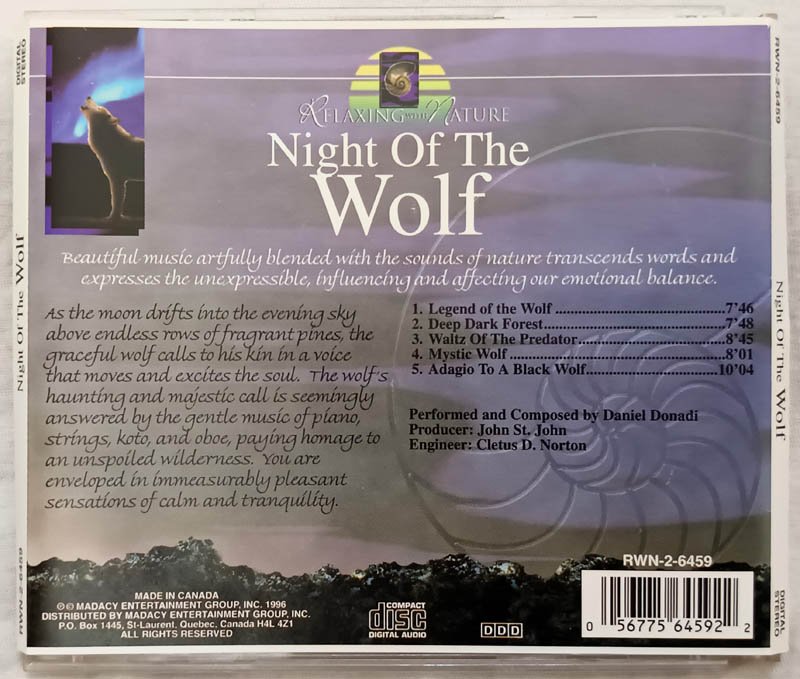 Night of the wolf Audio cd