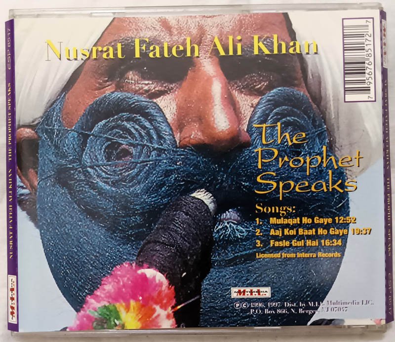 Nusrat Fateh Ali Khan The Prophet Speaks Hindi Audio Cd.