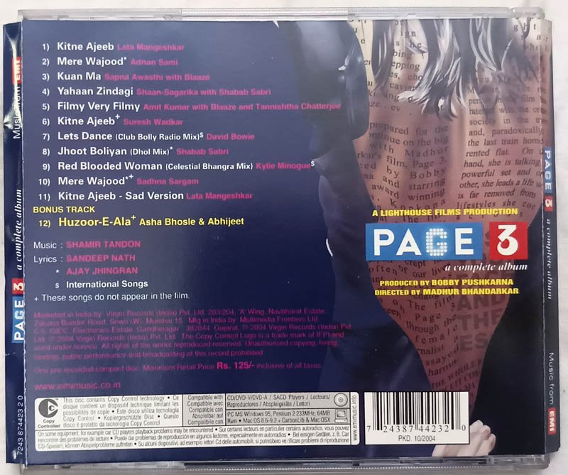 Page 3 A Complete Album Hindi Audio cd.
