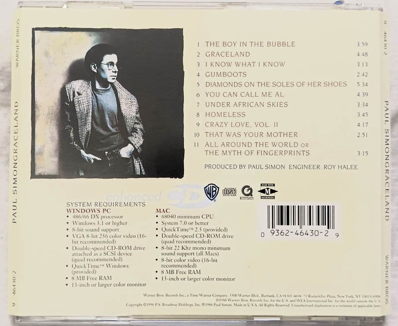 Paul Simon Grace Land Audio Cd.