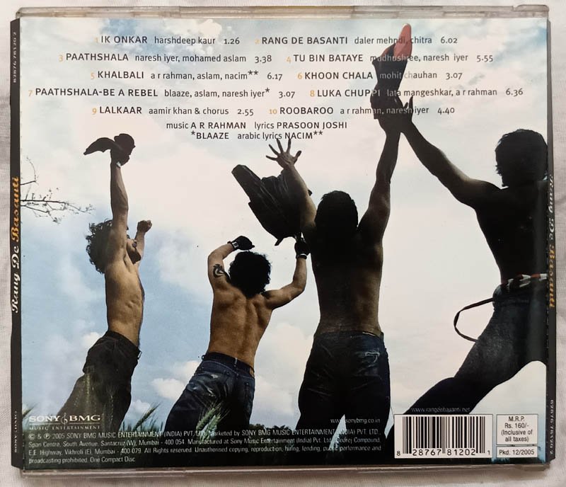 Rang De Basanti Hindi Audio Cd By A.R.Rahman.