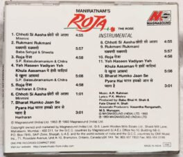 Roja Hindi Audio Cd By A.R.Rahman