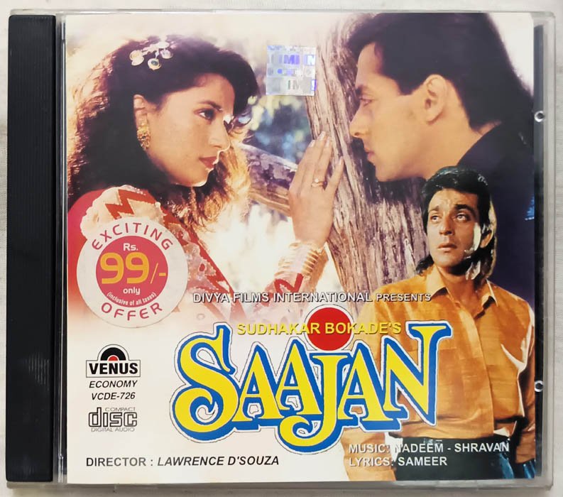Saajan Hindi Audio cd Music Nadeem Shravan