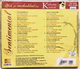 Sentimental Yeh Jo Mohabbat Hai Kishore Kumar Hindi Audio Cd