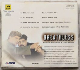 Shankar Mahadevan Breathless Javed Akhtar Hindi Audio Cd