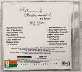 Soft Instrumentals Yash Chopra Film Hits Hindi Audio Cd by Tabun
