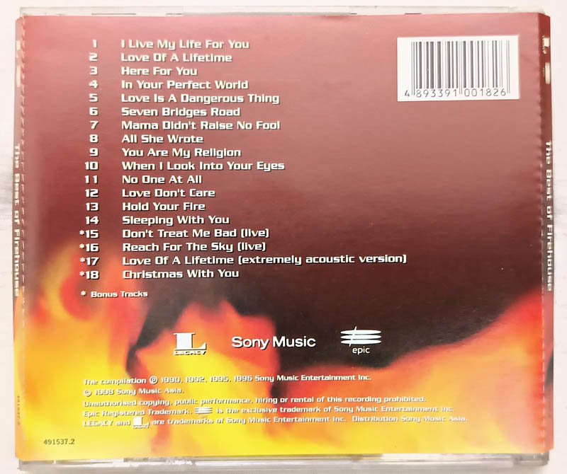 The Best of FIREHOUSE Audio cd