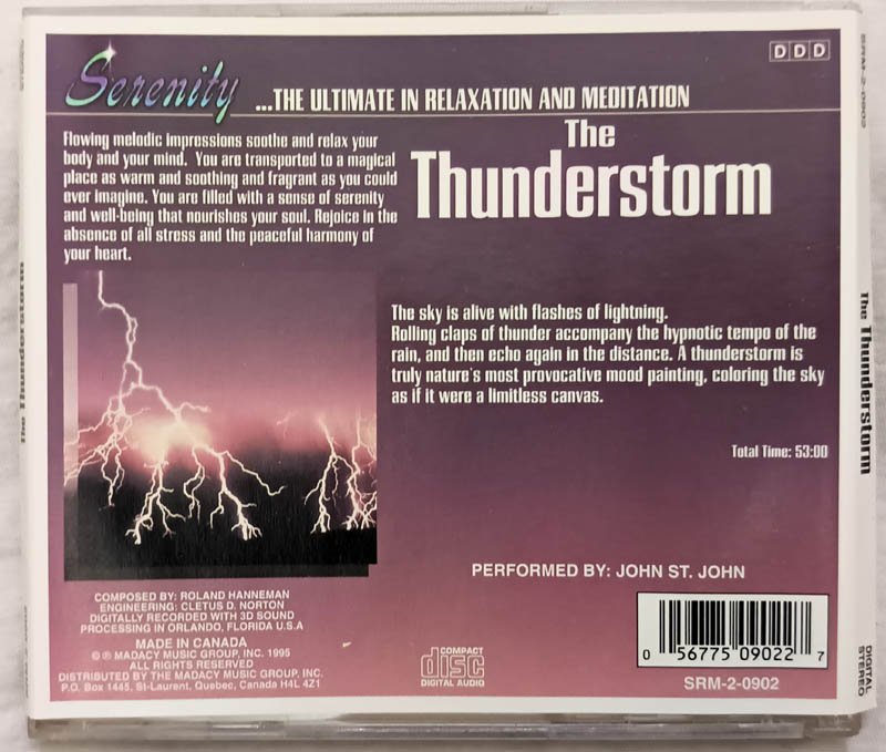 The Thunderstorm Audio cd.