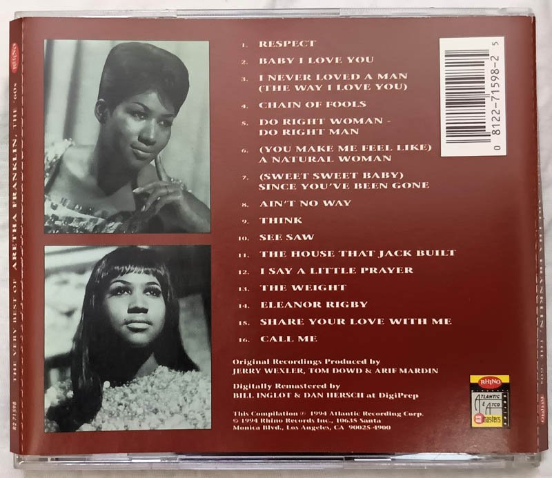The Very Best of Aretha Franklin English Audio Cd .