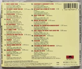 The Very Best of Connie Francis English Audio Cd