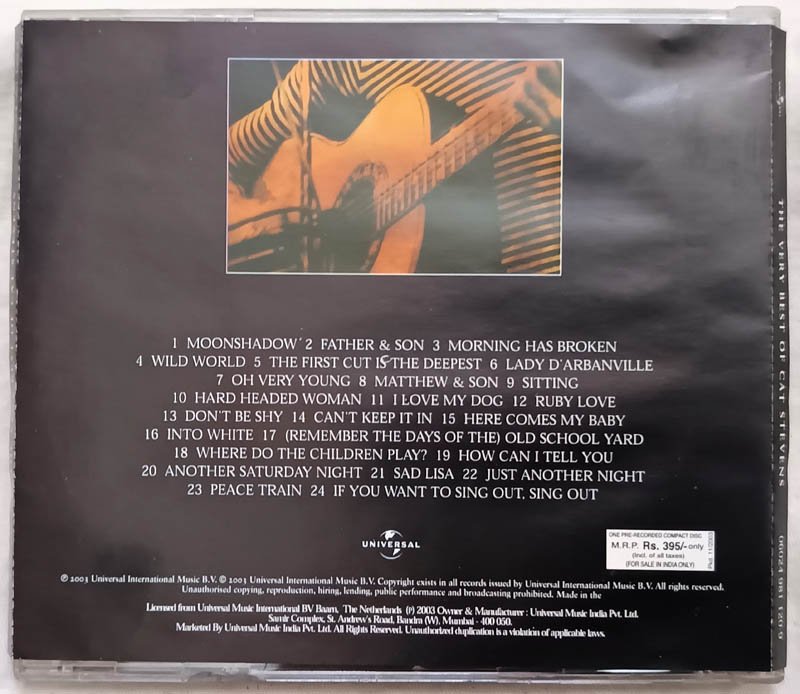 The Very best of Cat Stevens Audio cd.