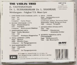 The Violin Trio Instrumental Audio cd