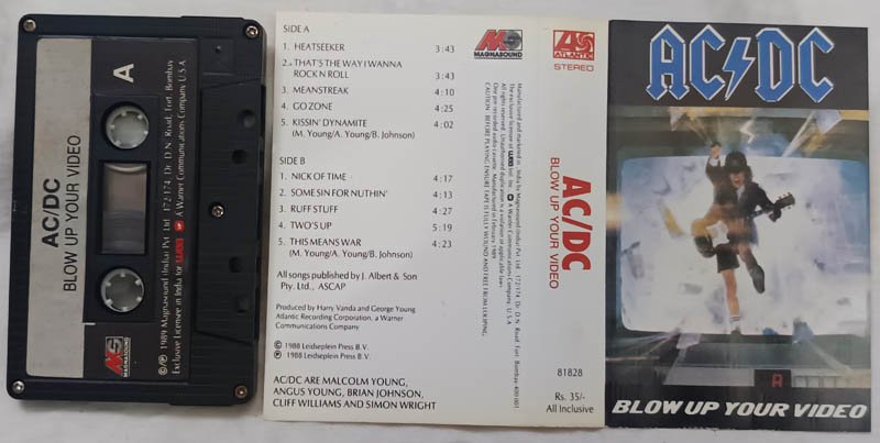 Ac Dc Blow Up Your Video Audio Cassette