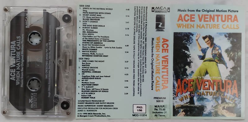 Ace Ventura When Nature Calls Sountrack Audio Cassette