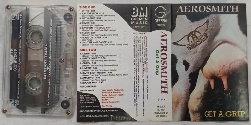 Aerosmith Get A Grip Audio Cassette