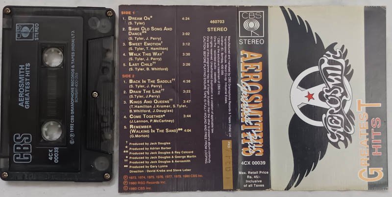 Aerosmiths Greatest Hits Audio Cassette