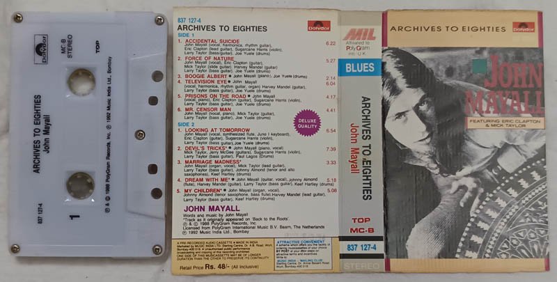 Archives to Eighties John Mayall Audio Cassette