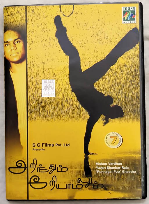 Arinthum Ariyamalum Tamil Audio CD By Yuvan Shankar Raja
