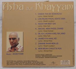 Asha aur Khayyam Eight Memorable Tracks Hindi Audio cd