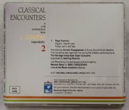 Classical Encounters U Srinivas Mandolin Audio cd