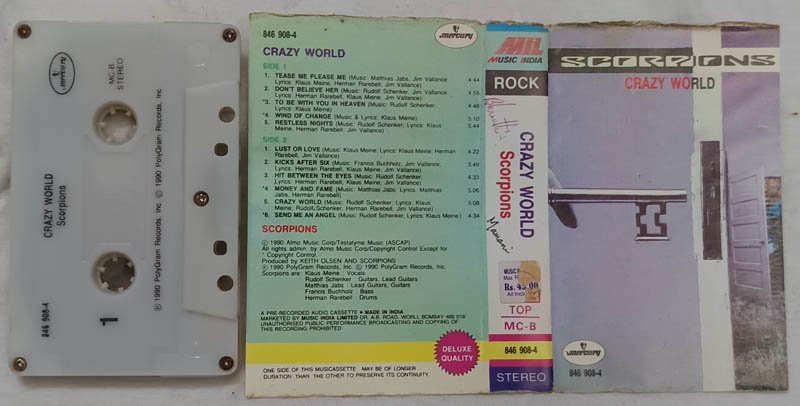 Crazy World Scorpions Audio Cassette
