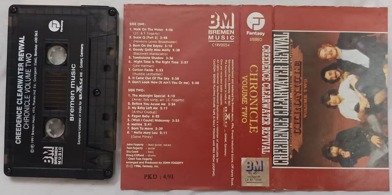 Creedence Clearwater Revival Chronicle Vol 2 Audio cassette