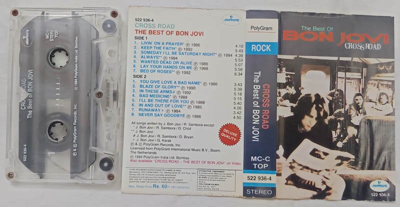 Cross Road The Best of Bon Jovi Audio Cassette