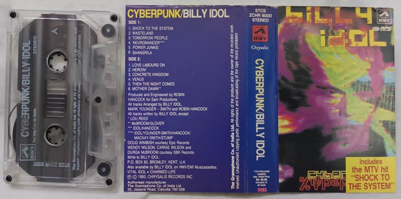 Cyberpunk Billy Idol Audio Cassette