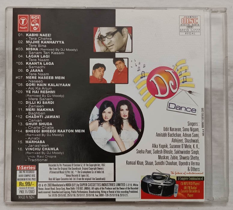 DJ Dance Hindi Audio cd