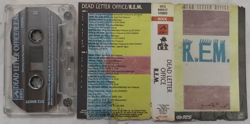 Dead Letter Office R E M Audio Cassette