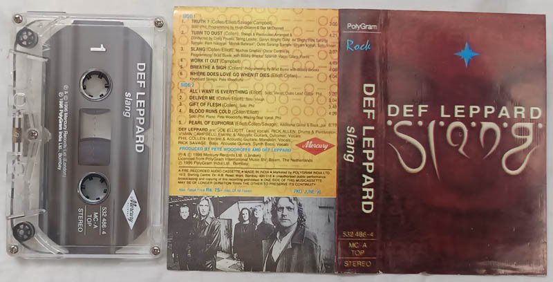 Def Leppard Slang Audio Cassette