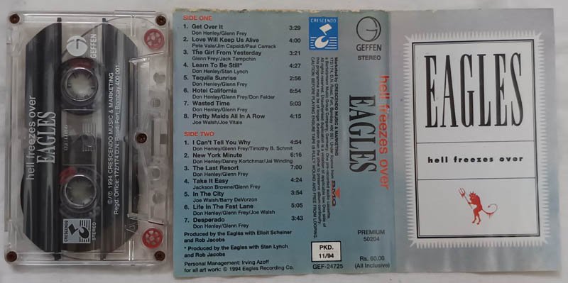 Eagles Hell Freezes Ever Audio cassettes
