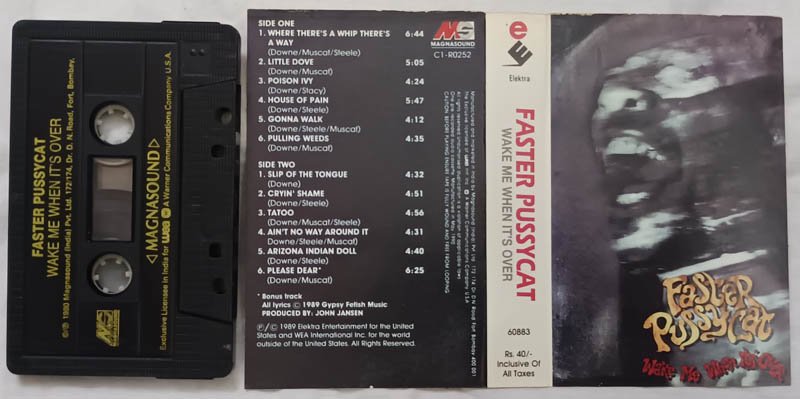 Faster Pussycat Wake me when its over Audio Cassette