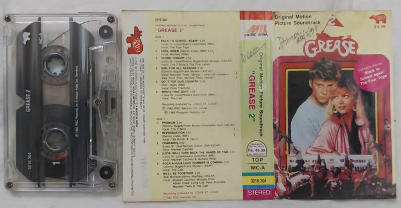 Grease Original Soundtrack Audio Cassette