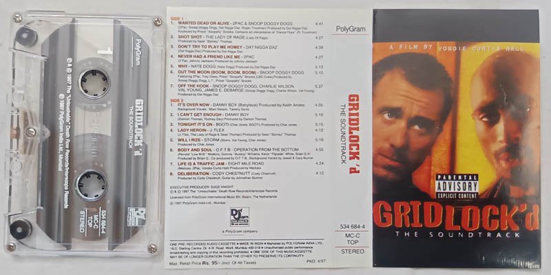 Gridlock d Soundtrack Audio Cassette